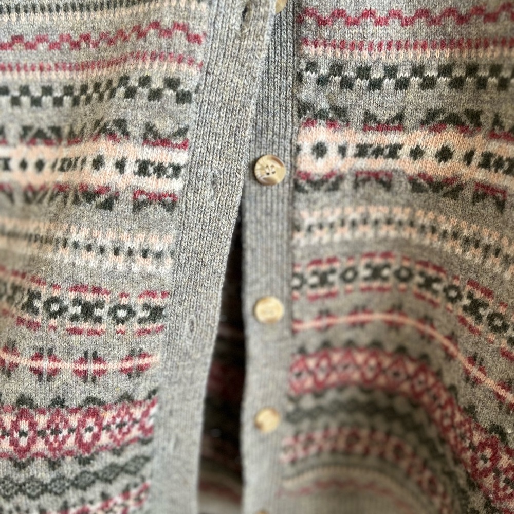 Pendleton Multicolor fair isle Patterned Cardigan - image 3